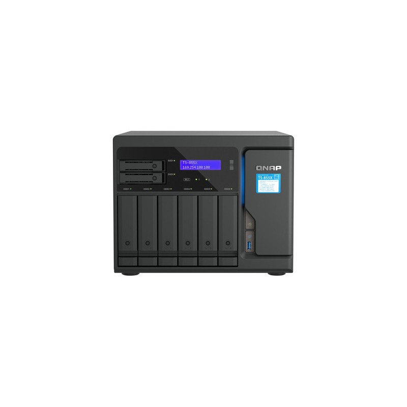 QNAP NAS QUTS HERO 6X3.5 + 2X2.5 BAY C5125 8GB