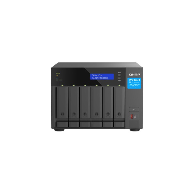 QNAP NAS 6-BAY QUTS HERO I3-12100 16GB 2X NVME
