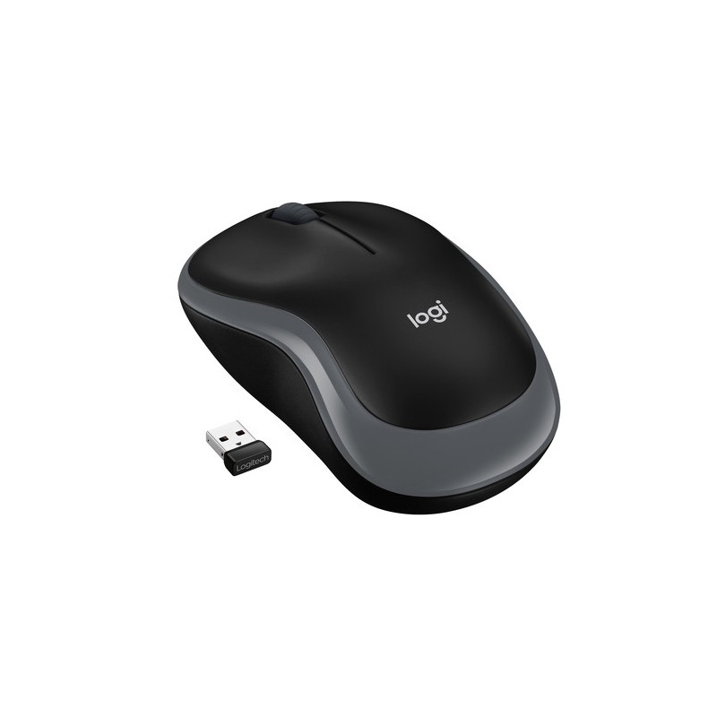 MOUSE M185 LOG WIRELESS SWIFT GREY LOGITECH USB NANO RECEIVER