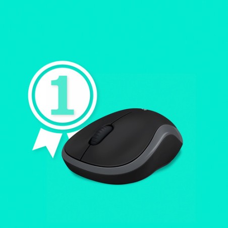 MOUSE M185 LOG WIRELESS SWIFT GREY LOGITECH USB NANO RECEIVER