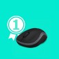 MOUSE M185 LOG WIRELESS SWIFT GREY LOGITECH USB NANO RECEIVER