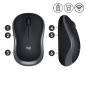 MOUSE M185 LOG WIRELESS SWIFT GREY LOGITECH USB NANO RECEIVER