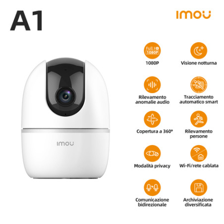 CAMERA CUBE A1 2MP 16X PTZ IMOU 3.6MM/IR10/SIRENA/WIFI/MICROSD/MIC