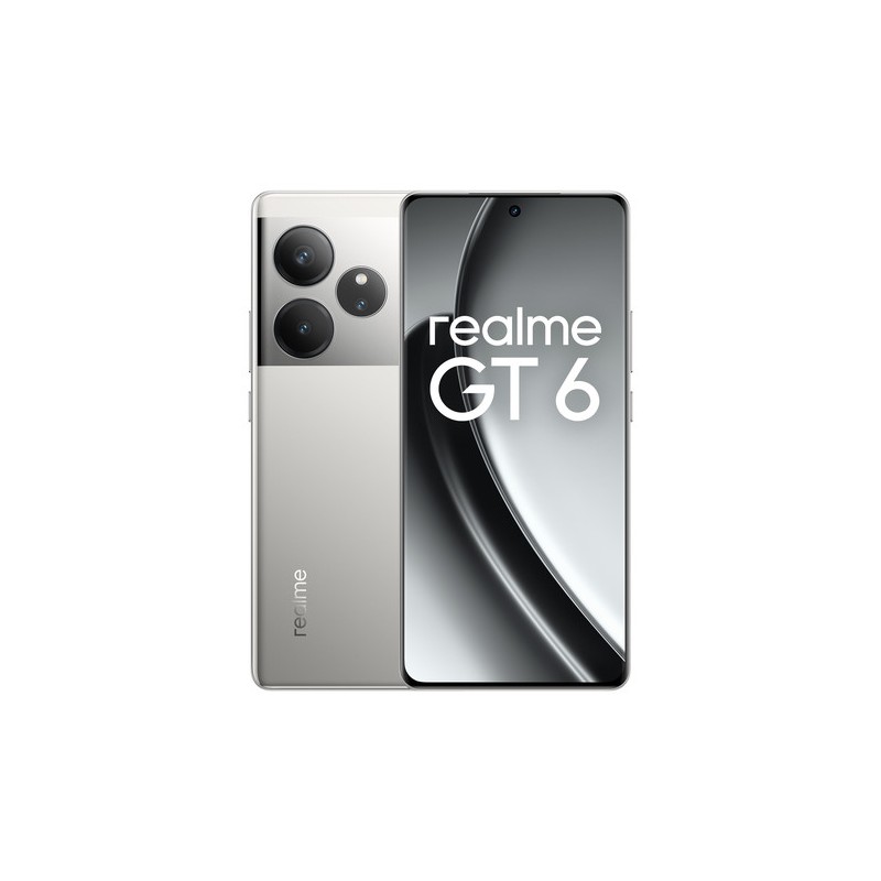 realme GT 6 17,2 cm (6.78") Doppia SIM Android 14 5G USB tipo-C 12 GB 256 GB 5500 mAh Argento