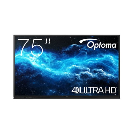 Optoma 3752RK Pannello piatto interattivo 190,5 cm (75") LED Wi-Fi 400 cd/m² 4K Ultra HD Nero Touch screen Processore integrato