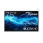 Optoma 3752RK Pannello piatto interattivo 190,5 cm (75") LED Wi-Fi 400 cd/m² 4K Ultra HD Nero Touch screen Processore integrato