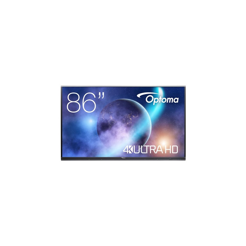 Optoma 5862RK+ Pannello piatto interattivo 2,18 m (86") LED 420 cd/m² 4K Ultra HD Nero Touch screen Processore integrato Androi