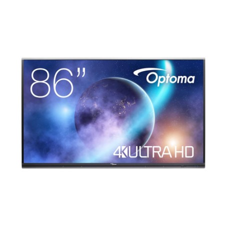 Optoma 5862RK+ Pannello piatto interattivo 2,18 m (86") LED 420 cd/m² 4K Ultra HD Nero Touch screen Processore integrato Androi