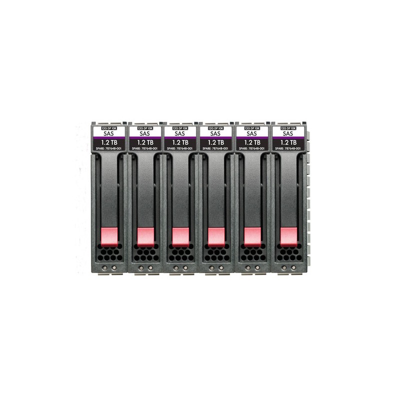 HPE MSA 10.8T SAS 10K SFF M2 6PK HDD BDL
