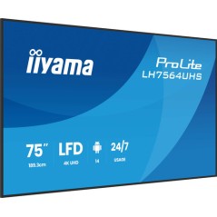 75  LCD UHD 4k Android 14 OS wifi 24/7
