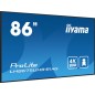 iiyama LH8675UHS-B1AG visualizzatore di messaggi Pannello piatto per segnaletica digitale 2,17 m (85.6") LCD Wi-Fi 500 cd/m² 4K