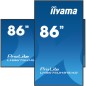 iiyama LH8675UHS-B1AG visualizzatore di messaggi Pannello piatto per segnaletica digitale 2,17 m (85.6") LCD Wi-Fi 500 cd/m² 4K