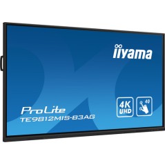 iiyama TE9812MIS-B3AG visualizzatore di messaggi Design chiosco 2,49 m (98") LCD Wi-Fi 400 cd/m² 4K Ultra HD Nero Touch screen 