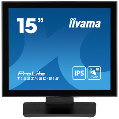 15  PCAP Bezel Free Front, 10P Touch, 1024x768,