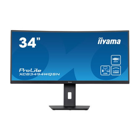 iiyama ProLite XCB3494WQSN-B5 LED display 86,4 cm (34") 3440 x 1440 Pixel UltraWide Quad HD Nero