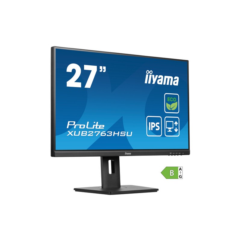 iiyama ProLite XUB2763HSU-B1 Monitor PC 68,6 cm (27") 1920 x 1080 Pixel Full HD LED Nero