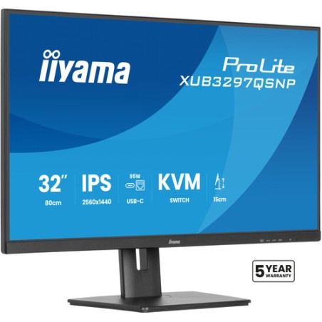 32  IPS-panel, 2560x1440, 350cd/m², USB-C Dock