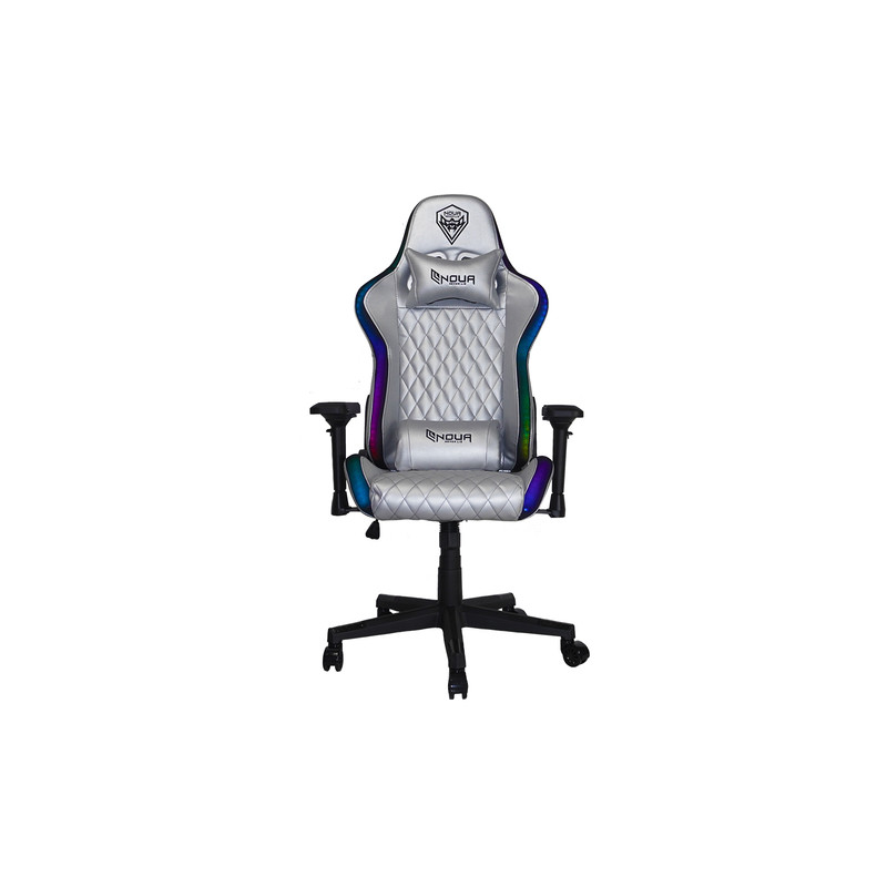 Noua Mao M9 Argento Sedia da gaming per PC Seduta imbottita