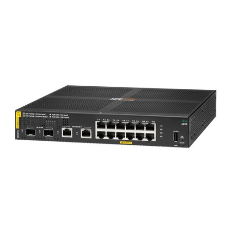 HPE Aruba Networking CX 6000 12G Class4 PoE 2G/2SFP 139W Switch