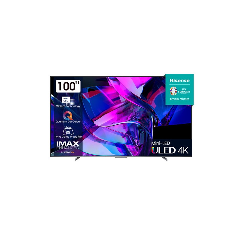Hisense U7KQ TV Mini-LED ULED 4K Ultra HD 100” 100U7KQ, Smart TV VIDAA U7, QLED Display 144Hz, Wifi, Retroilluminazione Mini-L