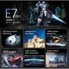 HISENSE 85poll E7NQ PRO QLED UHD DOLBY VISION