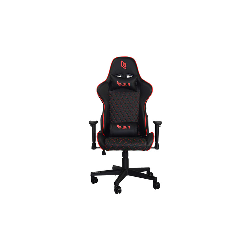 Noua Kui K7 Nero/Rosso Sedia da gaming per PC Seduta imbottita