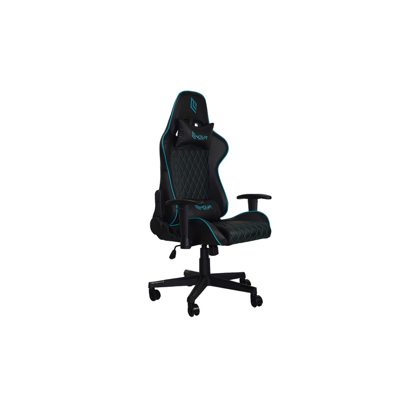 Noua Kui K7 Nero/Celeste Sedia da gaming per PC Seduta imbottita