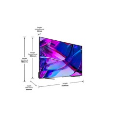 Hisense U7KQ TV Mini-LED ULED 4K Ultra HD 100” 100U7KQ, Smart TV VIDAA U7, QLED Display 144Hz, Wifi, Retroilluminazione Mini-L
