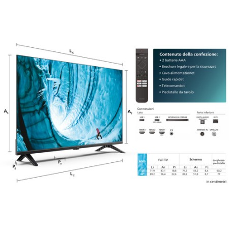 PHILIPS SMART TV LED HD 32 32PHS6009/12