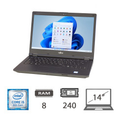 Fujitsu E549  i5-8265u 8/240 14"  W10P - Ricondizionato Grado A