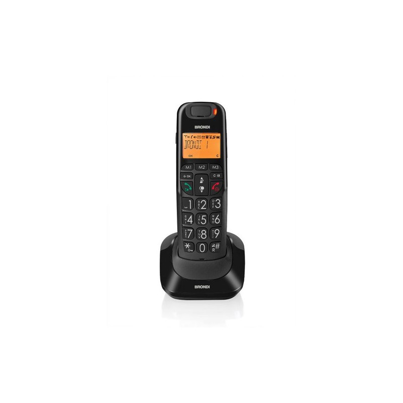 Brondi Bravo Bright Telefono DECT Identificatore di chiamata Nero