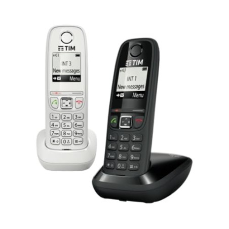 Gigaset AS405 Duo Telefono DECT Nero-Bianco