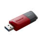 PEN DRIVE 3.2 128GB TYPE-A EXODIA M BLACK/RED KINGSTON CAPPUCCIO REMOVI
