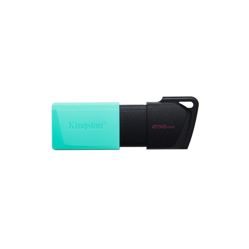 PEN DRIVE 3.2 256GB TYPE-A EXODIA M BLACK/TEAL KINGSTON CAPPUCCIO REMOV