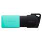 PEN DRIVE 3.2 256GB TYPE-A EXODIA M BLACK/TEAL KINGSTON CAPPUCCIO REMOV