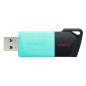 PEN DRIVE 3.2 256GB TYPE-A EXODIA M BLACK/TEAL KINGSTON CAPPUCCIO REMOV