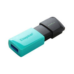 PEN DRIVE 3.2 256GB TYPE-A EXODIA M BLACK/TEAL KINGSTON CAPPUCCIO REMOV