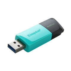 PEN DRIVE 3.2 256GB TYPE-A EXODIA M BLACK/TEAL KINGSTON CAPPUCCIO REMOV