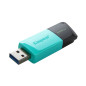 PEN DRIVE 3.2 256GB TYPE-A EXODIA M BLACK/TEAL KINGSTON CAPPUCCIO REMOV