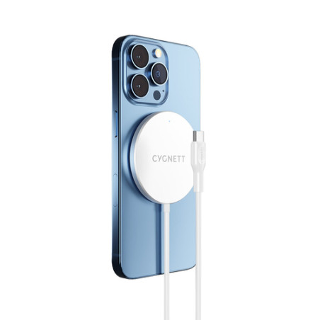 Cygnett CY3756CYMCC Caricabatterie per dispositivi mobili Smartphone Bianco dC Carica wireless Interno