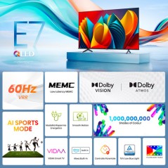 Hisense Smart TV QLED 75" 4K 75E7NQ