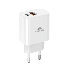 ALIMENTATORE 1USB-C/1USB-A 20W COMPATIBILE IPHONE WHITE