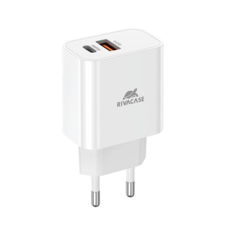 ALIMENTATORE 1USB-C/1USB-A 20W COMPATIBILE IPHONE WHITE