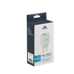 ALIMENTATORE 1USB-C/1USB-A 20W COMPATIBILE IPHONE WHITE