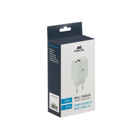 ALIMENTATORE 1USB-C/1USB-A 20W COMPATIBILE IPHONE WHITE
