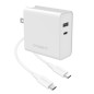 CARICATORE 60WATT 2P USB-C/USBA ADA TTATORI VIAGGIO(UK/USA/EU) CYGNETT