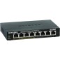 NETGEAR GS308P Non gestito Gigabit Ethernet (10/100/1000) Supporto Power over Ethernet (PoE) Nero