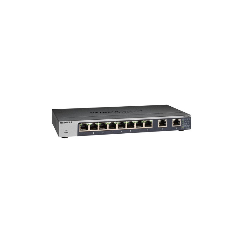 NETGEAR GS110MX Non gestito 10G Ethernet (100/1000/10000) Nero