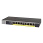 NETGEAR GS108LP Non gestito Gigabit Ethernet (10/100/1000) Supporto Power over Ethernet (PoE) 1U Nero, Grigio