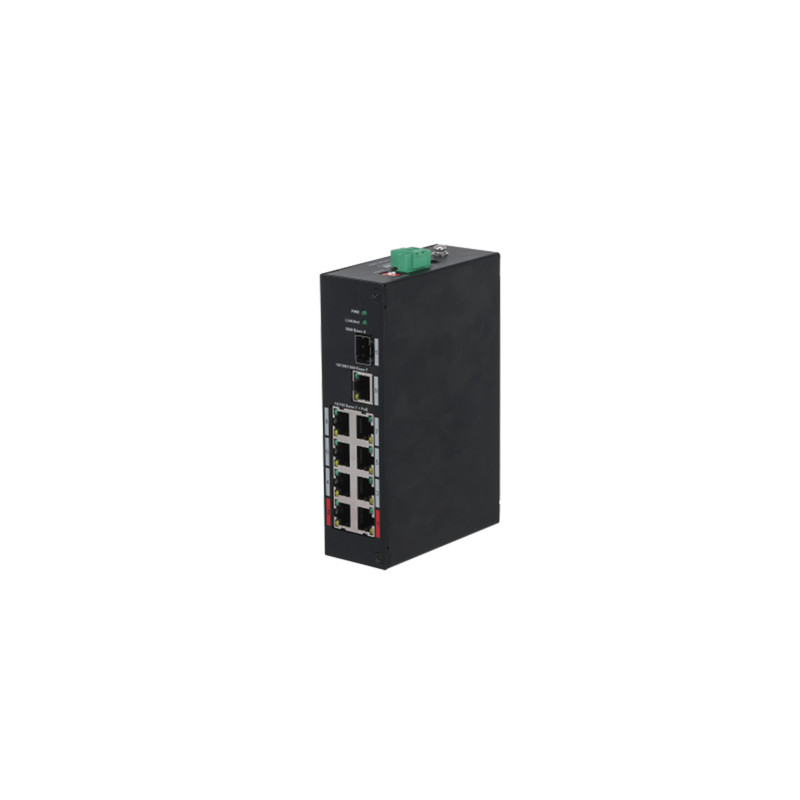 SWITCH 8P POE +1P SFP +1P GBIT V2 UNMANAGED - INDUSTRIALE DAHUA